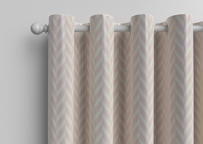 Chevron Stripe, Blush - Made to Measure Curtains - Image 12